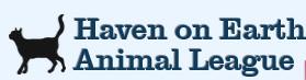 Haven on Earth Animal League, (Fort Myers, Florida), logo with cat next to text