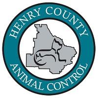 Henry County Animal Care and Control Shelter (McDonough, Georgia) logo is round with outline of dog, cat and county in center