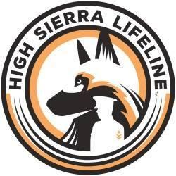 High Sierra Lifeline K9 Rescue (Kings Beach, California) logo with german shepherd head in circle