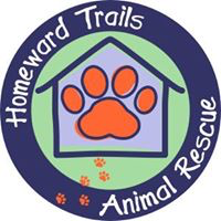 Homeward Trails Animal Rescue (Arlington, VA) logo is purple, green & orange circle with a House and Paw print in the middle