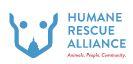 Humane Rescue Alliance (Washington, DC) logo is a blue animal face and tagline Animal, People, Community
