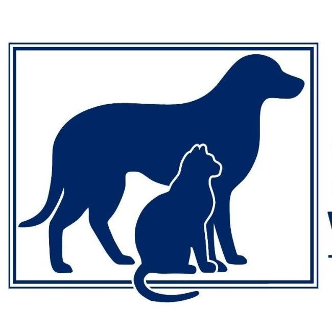 Humane Society Waterville Area (Waterville, Maine) logo blue dog and cat
