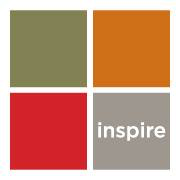 Humane Society for Southwest Washington (Vancouver, Washington) four squares logo (red, green, orange, grey) with word "inspire"