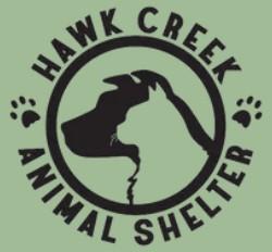 Humane Society of Kandiyohi & Meeker Counties, (Willmar, Minnesota), logo light green background black circle around black dog and light green cat with black text