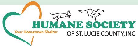 The Humane Society of St. Lucie County (Port St. Lucie, Florida) | logo of black dog, white cat, green text The Humane Society