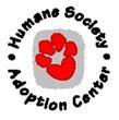 Humane Society Adoption Center (Monroe, Louisiana) logo is is a circle with a paw print in the middle