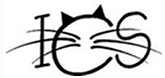 Independent Cat Society (Westville, Indiana) logo is “ICS” with cat ears and whiskers on the “C”