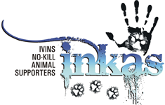 INKAS (Ivins No-Kill Animal Supporters), (Santa Clara, Utah), logo of hand and paws tattoos
