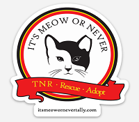 It's Meow Or Never (Havana, Florida) logo of ear tipped cat