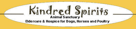Kindred Spirits Animal Sanctuary (Santa Fe, New Mexico) logo is an oval with the org name in artistic letters