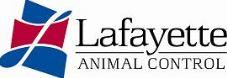 Lafayette Animal Control Center (Lafayette, Louisiana) logo is a cursive “L” over red and blue color blocks next to the org name