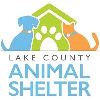 Lake County Animal Services, (Tavares, Florida), logo is a dog and cat sitting next to a house with a pawprint for the door