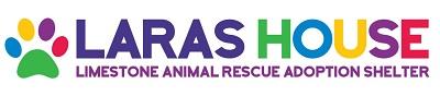 LARAS House (Limestone Animal Rescue and Adoption Shelter), (Mexia, Texas), logo colorful text and pawprint