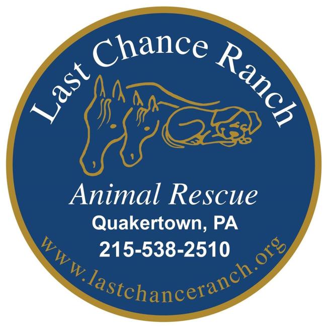Last Chance Ranch (Quakertown, Pennsylvania) logo dog and horses in circle
