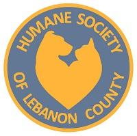 Humane Society of Lebanon County (Myerstown, Pennsylvania) logo is a heart made of a dog and a cat with the org name around it