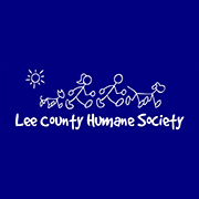 Lee County Humane Society (Auburn, Alabama) logo of stick figures, man, woman, cat, dog, sun, text Lee County Humane Society