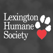 Lexington Humane Society (Lexington, Kentucky) logo of paw and heart with text Lexington Humane Society