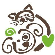 Lynchburg Humane Society (Lynchburg, Virginia) logo of dog and cat hugging with green heart Lynchburg Humane Society