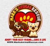 Marks Animal Rescue Inc (Mt. Hermon, Louisiana) logo cat and dog in heart pawprint