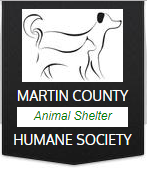 Martin County Humane Society (Loogootee, Indiana) logo of dog and cat silhouette, Martin County Animal Society Humane Society