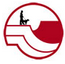 Mesa County Animal Services (Whitewater, Colorado) logo of red and white mountains, person with leash and dog