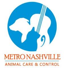 Metro Animal Care and Control (Nashville, Tennessee) logo of blue circle, dog, cat, guitar Metro Animal Care & Control