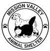 Mission Valley Animal Shelter (Polson, Montana) logo is a dog & cat in a circle with the org name & pawprints around the outside