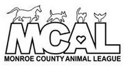 Monroe County Animal League (Union, West Virginia) logo is “MCAL” with a heart in the “A” and a horse, cat, dog, and bird on top