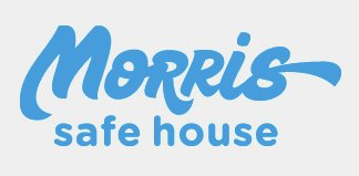 Morris Safe House (Lubbock, Texas) logo is "Morris Safe House" in blue script inside a grey box