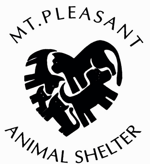 Mt. Pleasant Animal Shelter (East Hanover, New Jersey) logo is a heart made up of dogs and cats surrounded by the org name