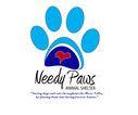 River Valley Humane Society d/b Needy Paws Animal Shelter, Clarksville, Arkansas, logo light and dark blue paw with black text