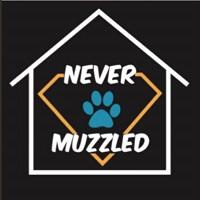Never Muzzled, (Newton Falls, Ohio), logo of paw print in house