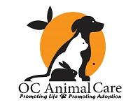 OC Animal Care (Tustin, California)  of white dog, blue cat, white rabbit, circle, promoting life, promoting adoption 