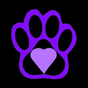 One More Chance Companion Animal Tender, (St. George, Utah), logo purple paw print with a heart in the middle