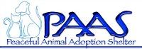 Peaceful Animal Adoption Shelter (Vinita, Oklahoma) of blue dog, cat silhouette, PAAS, Peaceful Animal Adoption Shelter
