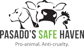 Pasado's Safe Haven (Sultan, Washington) of dog, cow, chicken silhouette, pro-animal, anti-cruelty, Pasado's Safe Haven 