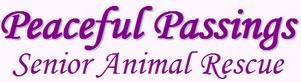 Peaceful Passings Senior Animal Rescue (Bremo Bluff, Virginia) of purple dog, butterfly, Senior and Hospice Animals