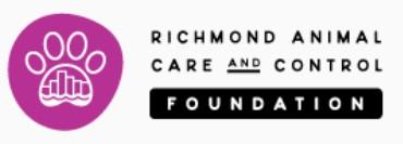 Richmond Animal Welfare Foundation, (Richmond, Virginia), logo white pawprint on purple circle with black text