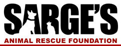 Sarge's Animal Rescue Foundation, (Waynesville, North Carolina), logo of SARGE’S animal rescue foundation, dog, cat silhouette 