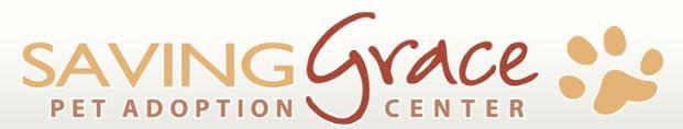 Saving Grace (Roseburg, Oregon) | logo of text Saving Grace Pet Adoption Center, paw print