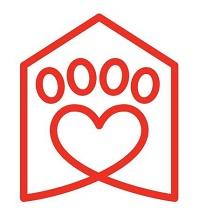 Seattle Humane (Bellevue, Washington) | logo of red heart, paw, house, Seattle Humane text