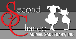 Second Chance Animal Sanctuary (Norman, Oklahoma) | logo of white dog, white cat, Second Chance Animal Sanctuary, Inc. 