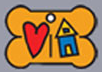 Senior Dog Rescue of Oregon (Corvallis, Oregon) | logo of bone, dog tag, red heart, blue house, yellow roof