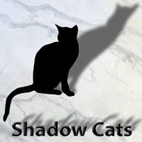 Shadow Cats (Round Rock, Texas) logo is a black cat and the organization name with shadows behind them