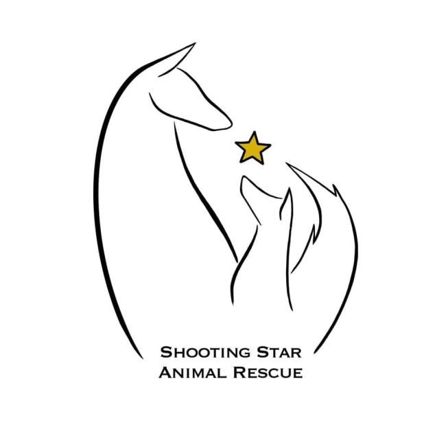 Shooting Star Animal Rescue, (Polkton,  North Carolina), logo outline of two dogs looking at star