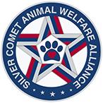 Silver Comet Animal Welfare Alliance, (Milton, Georgia), logo of stars, paw print, heart, SCAWA