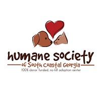 Humane Society of South Coastal Georgia (Brunswick, Georgia) logo with dog cat heart