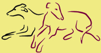 Southern Arizona Greyhound Adoption (Tucson, Arizona) | logo of black, red, greyhound silhouettes