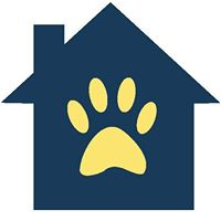 Southern California Golden Retriever Rescue (Los Angeles, California) | logo of navy house, yellow pawprint