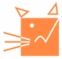 Southern WV Animal League (Princeton, West Virginia) | logo of orange square, cat head, ears, whiskers, eyes 